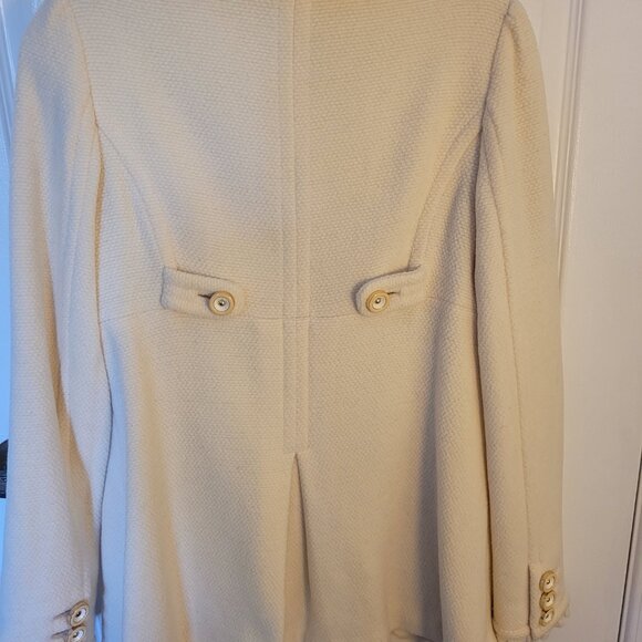 Juicy Couture Cream Coat.  Ladies.  Size M.  Wool. - Picture 5 of 6